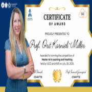 Prof. Orit Karnieli-Miller Wins Award for AI Innovation in Teaching